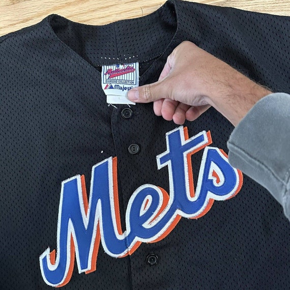 Men's Vintage 90's Majestic USA New York Mets Mik… - image 2