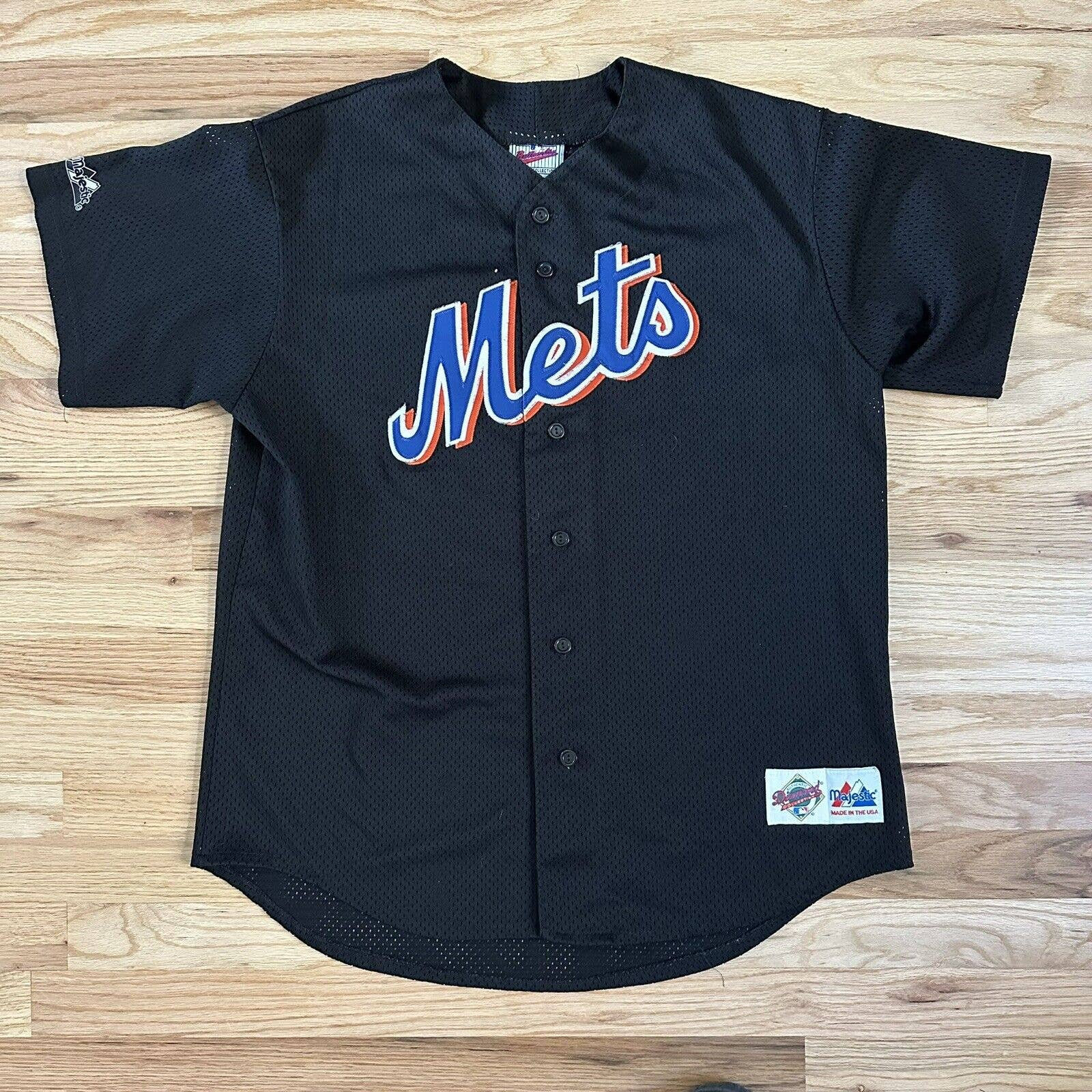 Black mets hotsell baseball jersey