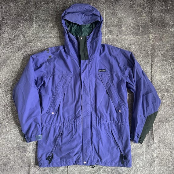 ジャケット・アウター 90's PATAGONIA SUKANORAK purple XL Men's Vintage 90's Patagonia Purple Green Lined Hooded Windbreaker