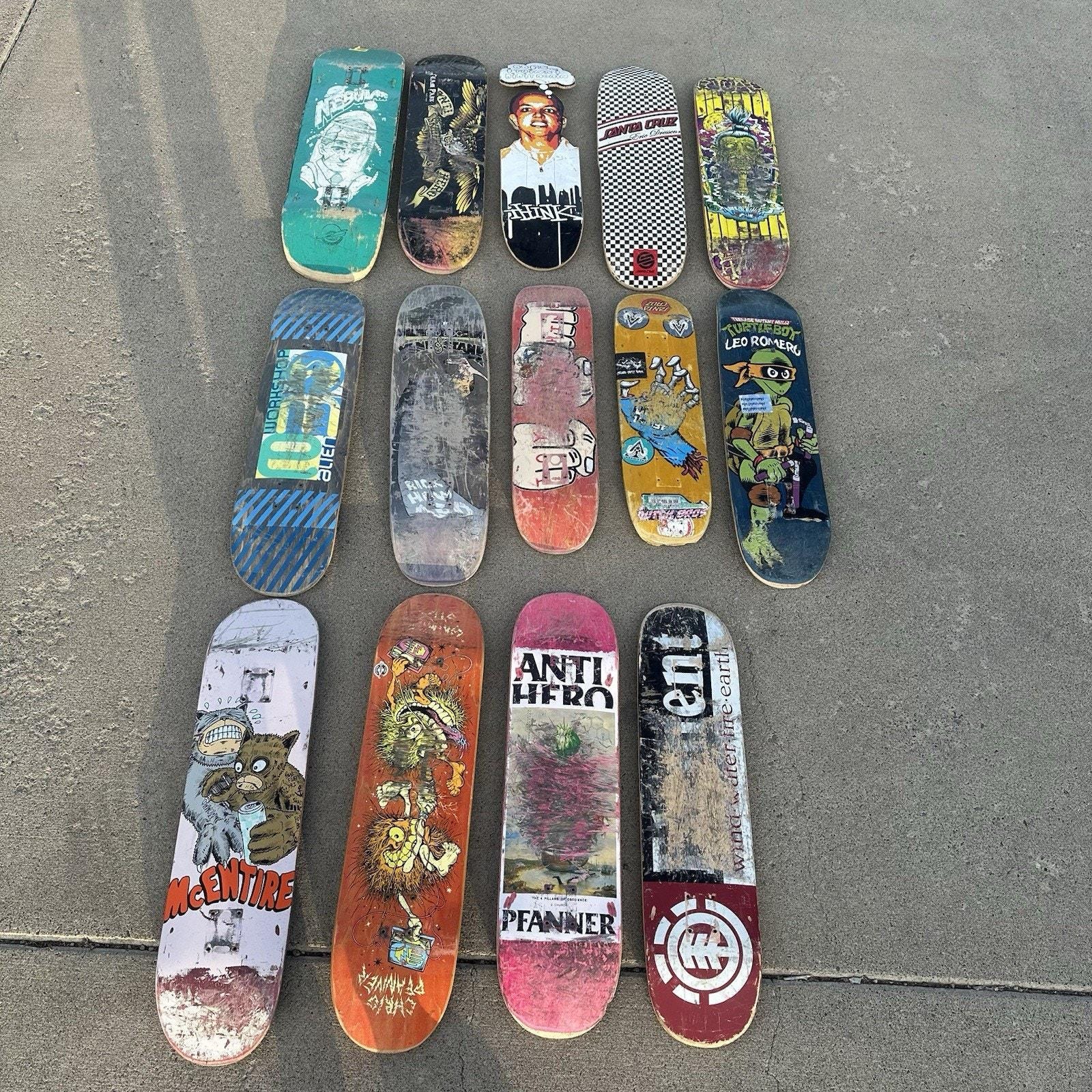 90s ダークスター オールドスケート 古着 y2k ヴィンテージ フェード Men's Vintage 90s Y2K Santa Cruz Anti Hero Toy Machine Skateboard