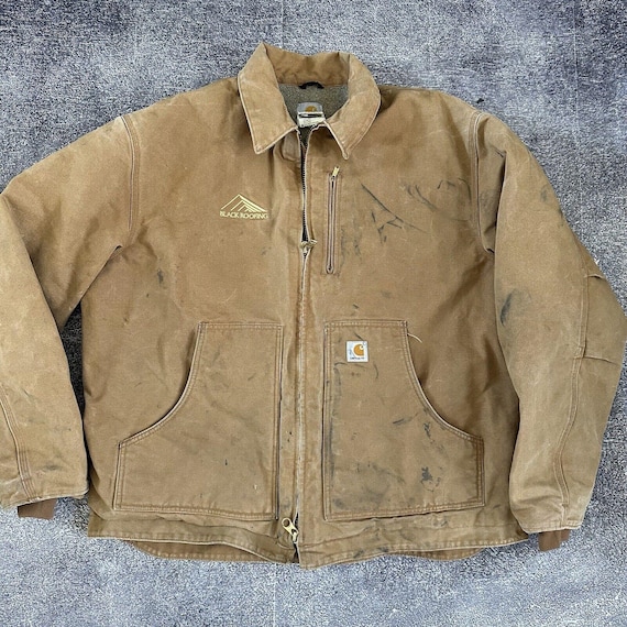 Men's Vintage Y2K Carhartt J205 Duck Ridge Sherpa Fleece Lined