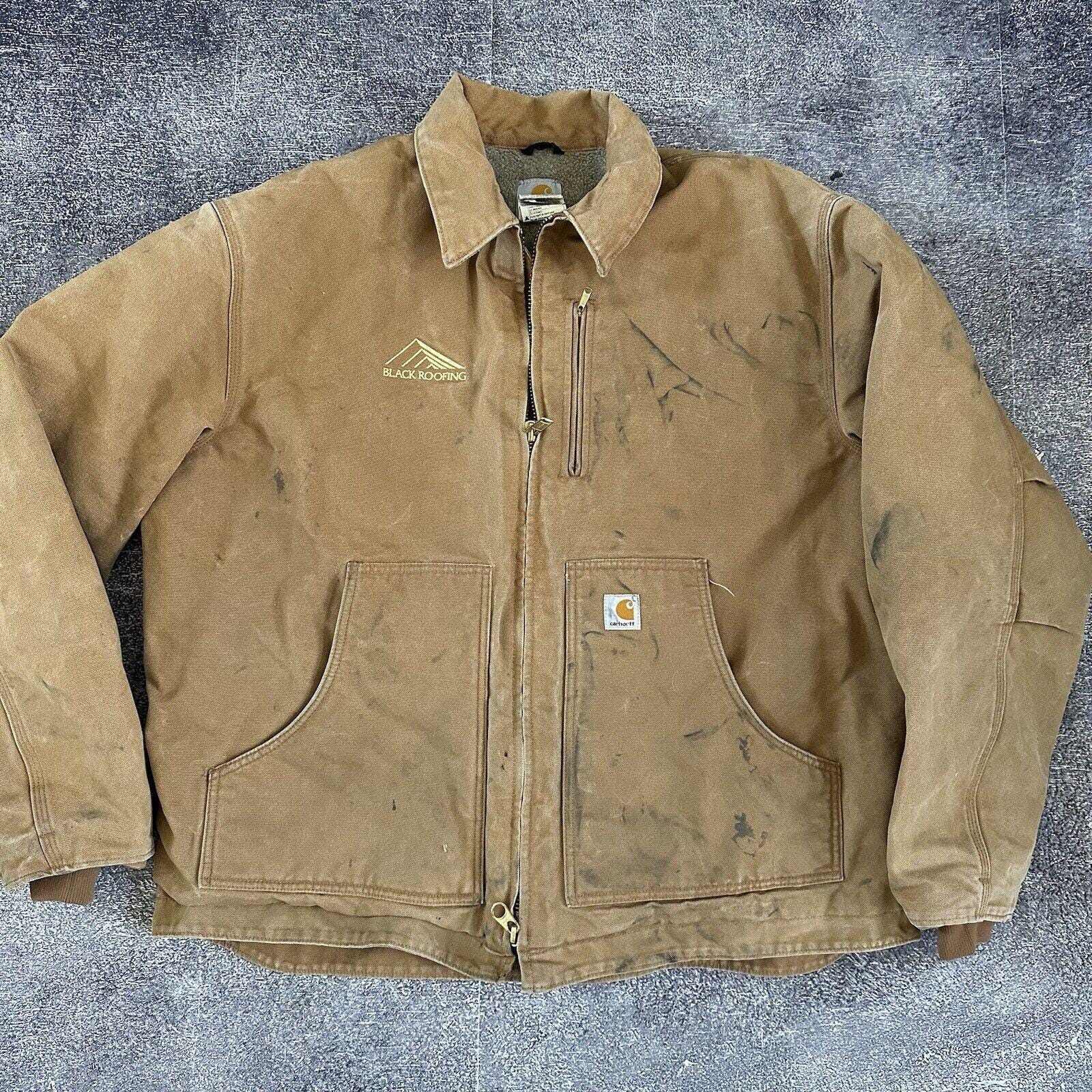 Men's Vintage Y2K Carhartt J205 Duck Ridge Sherpa Fleece Lined