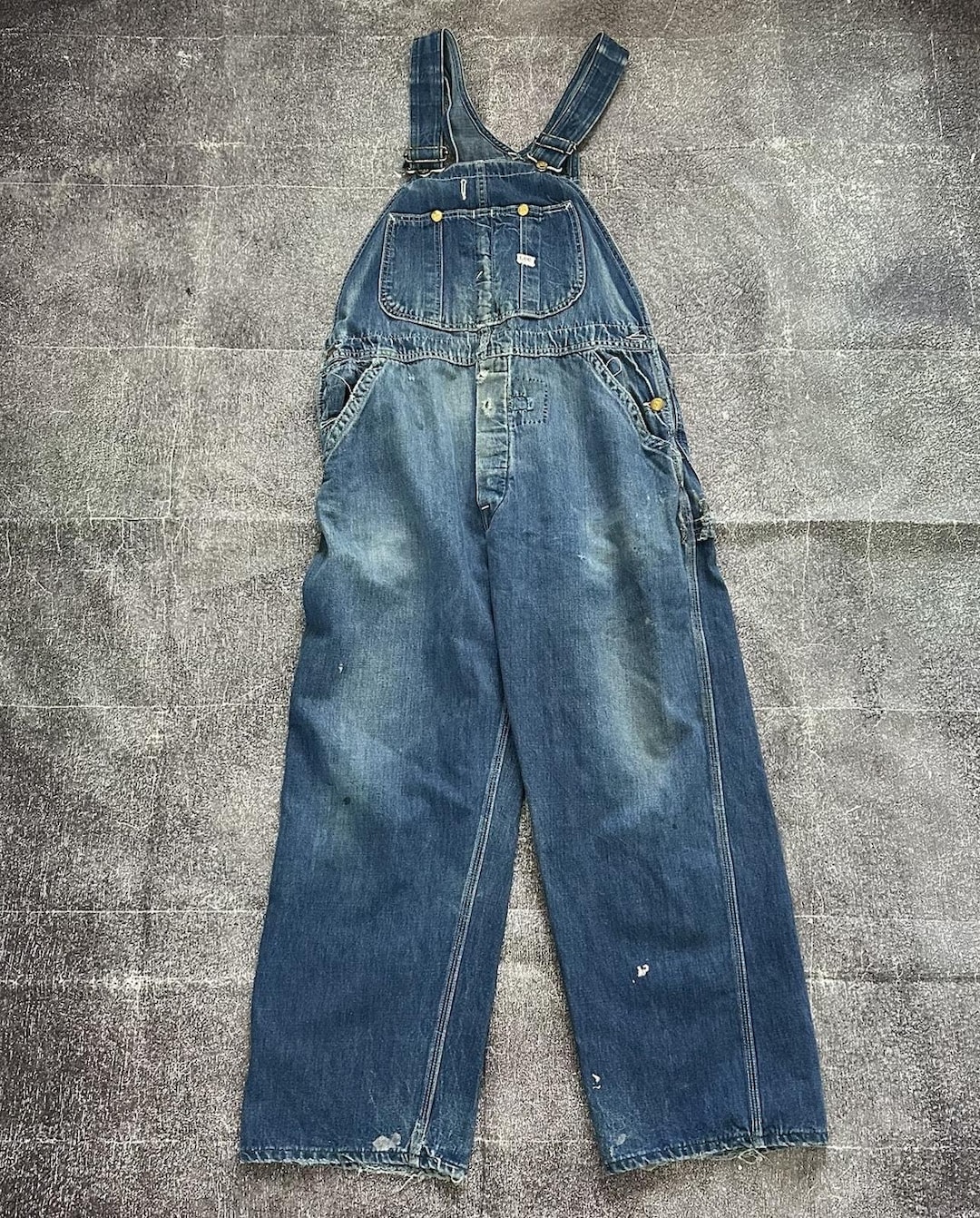 60〜70s Lee JELT DENIM Men's Vintage 60's Lee USA Jelt Denim Union Sanforized Bib