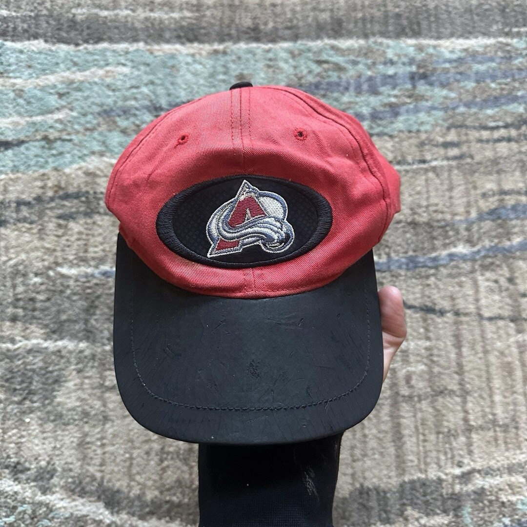 Men's Vintage 90s Twins Colorado Avalanche Red Black Adjustable