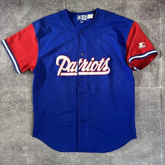 Men s Vintage 90 s Starter New England Patriots Drew Bledsoe Baseball Jersey XL Etsy Ireland