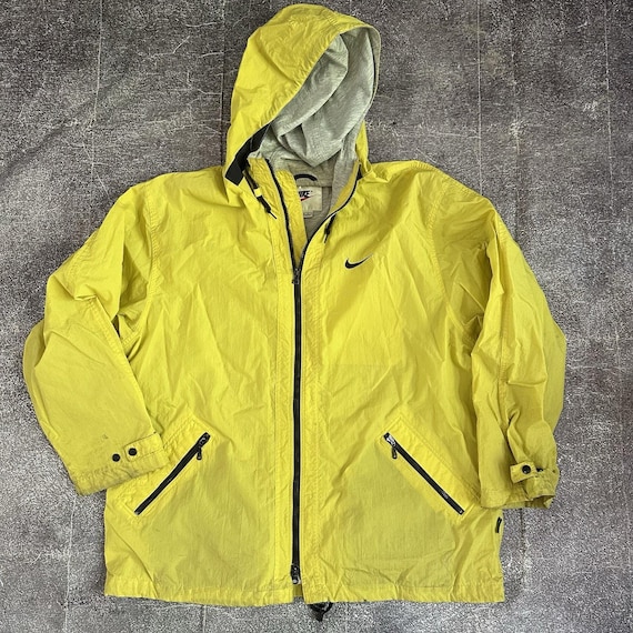 yellow nike wind breaker