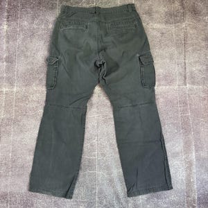 Men's Vintage 90's Mammut Gray Cotton Canvas Cargo Champ Hiking Pants Sz 34 X 32 image 4