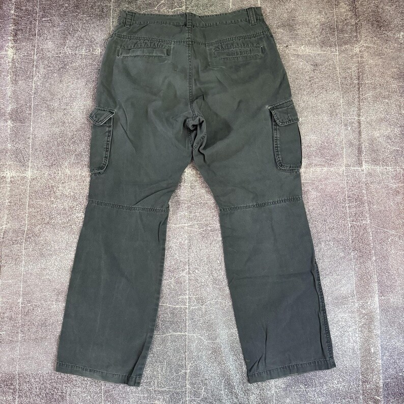 Men's Vintage 90's Mammut Gray Cotton Canvas Cargo Champ Hiking Pants Sz 34 X 32 image 4