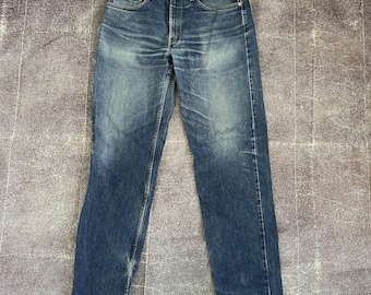 Men's Vintage Levi's 550 Relaxed Fit Blue Baggy Faded Denim Jeans Sz 33 X 36 VTG
