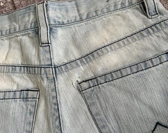 Mens Vintage Y2K Avirex Light Blue 14