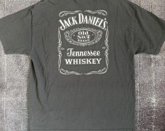 Men's Vintage Y2K Wrangler X Jack Daniels Old No 7 Brand Whiskey T
