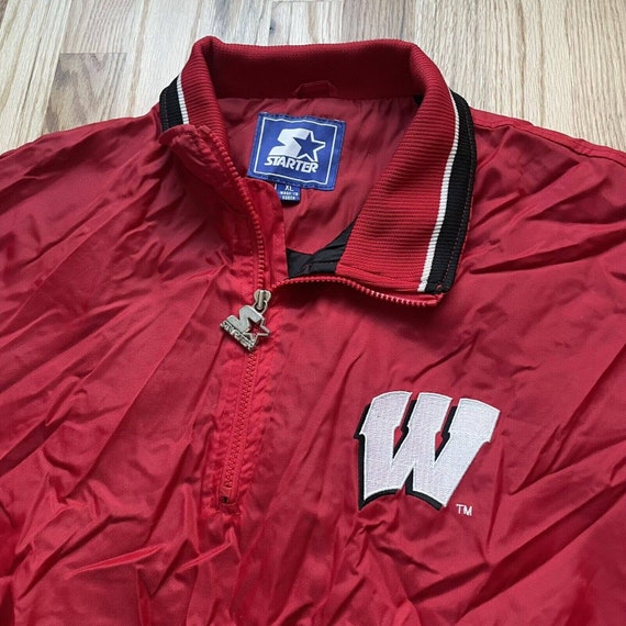 Men's Vintage 90's Starter Wisconsin Badgers Red … - image 2