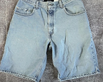 Vtg 90s Levi's Silver Tab Baggy Denim Jorts / Size 36 - Etsy