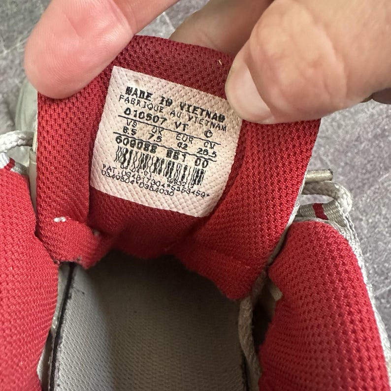 Zapatillas Nike Air Max 95 SL Vintage OG para hombre, color gris neutro, plateado y rojo, talla 8.5 (609088-061) imagen 7