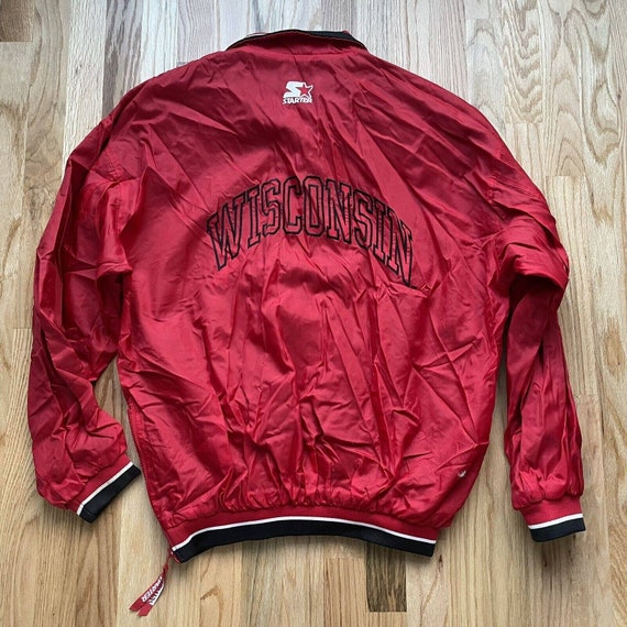 Men's Vintage 90's Starter Wisconsin Badgers Red … - image 3