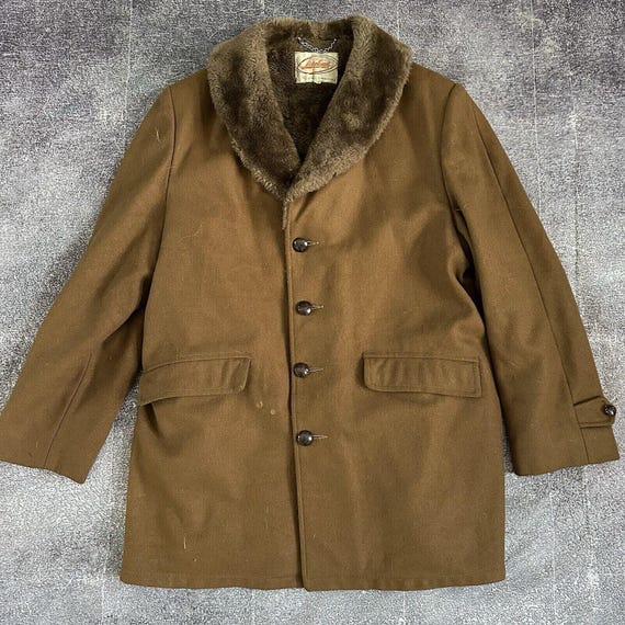 Men's Vintage 70's Lakeland Sportswear Brown Wool… - image 1