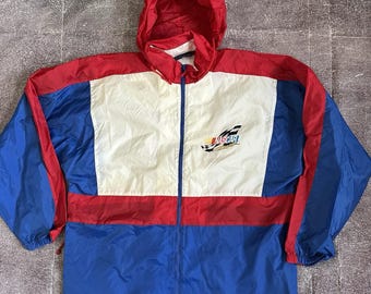 Men's Vintage 90's Swingster NASCAR Racing Color Block Windbreaker Jacket Sz L