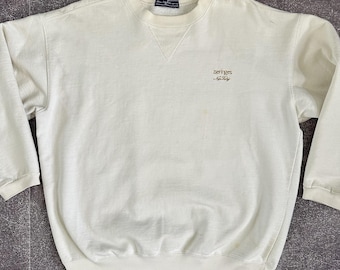 Sudadera blanca vintage de hombre de los años 90 de la bodega Beringer Nappa Valley, talla M