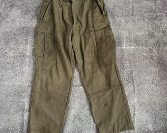 Vintage 1960s K Begemann Cargo German Military Green Wool