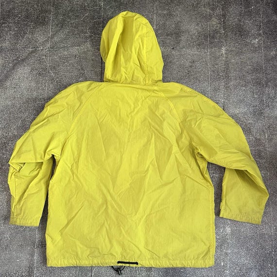 Men's Vintage 90's Nike Yellow Fleece Lined Hooded Windbreaker