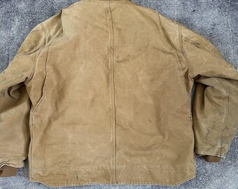 Men's Vintage Y2K Carhartt J205 Duck Ridge Sherpa Fleece Lined