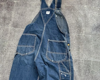 Men's Vintage 60's Lee USA Jelt Denim Union Sanforized Bib