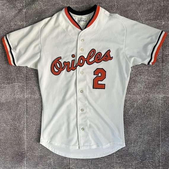 Men's Vintage 80's Medalist Sand Knit Baltimore Orioles Pro Cut