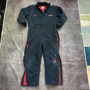 Guard Wear 90s ジャケット・アウター Denim Snap Insulated Blue Large Mens Jacket Denim Wearguard Vintage Coveralls ジャケット・アウター