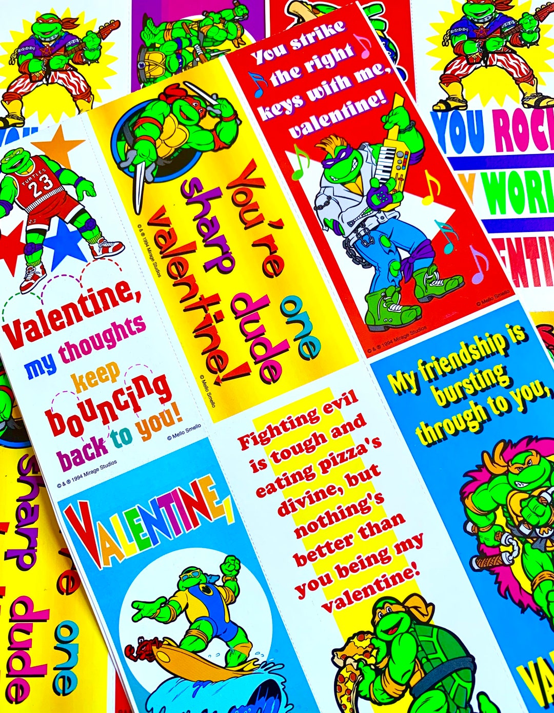 90s-rare-mystery-tmnt-valentines-day-card-packs-5-cards-etsy