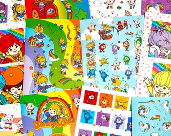 Rainbow Brite Sticker Sheets - One 8x6 Sticker Sheet Of Your Choice