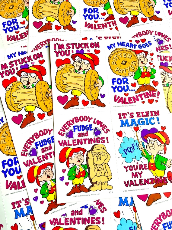 80s RARE Elfin Keebler Valentines Day Card Packs 
