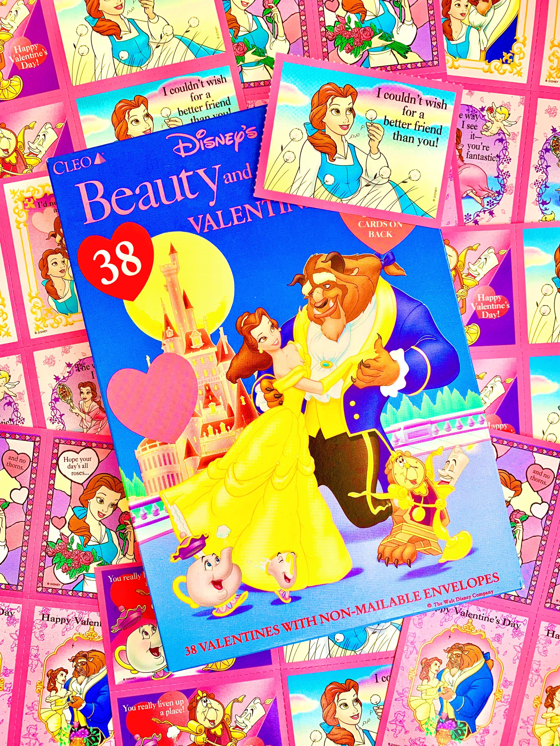 90's Mystery Beauty and the Beast Valentine's Day Card Packs - Etsy