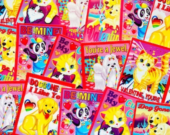 90’s Rare Lisa Frank Valentine’s Day Cards - 1 Card Of Your Choice