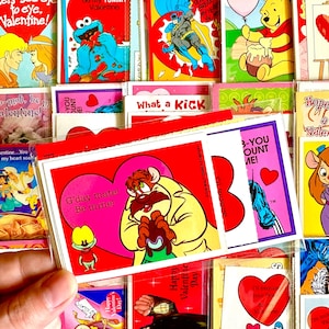 90's Rare Lisa Frank Valentine's Day Cards - 1 Card of Your Choice