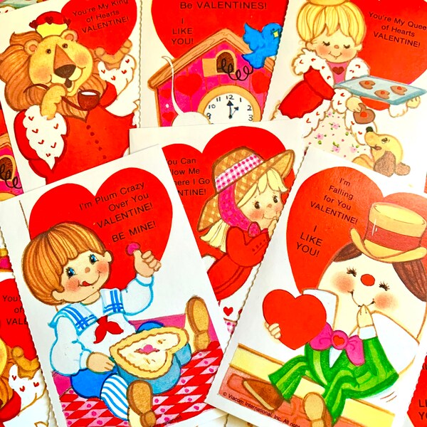 80’s Nursery Rhymes Valentine’s Day Card Sets