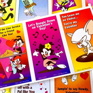 Packs de cartes Saint-Valentin Animaniacs mystères des années 90 - 5 cartes