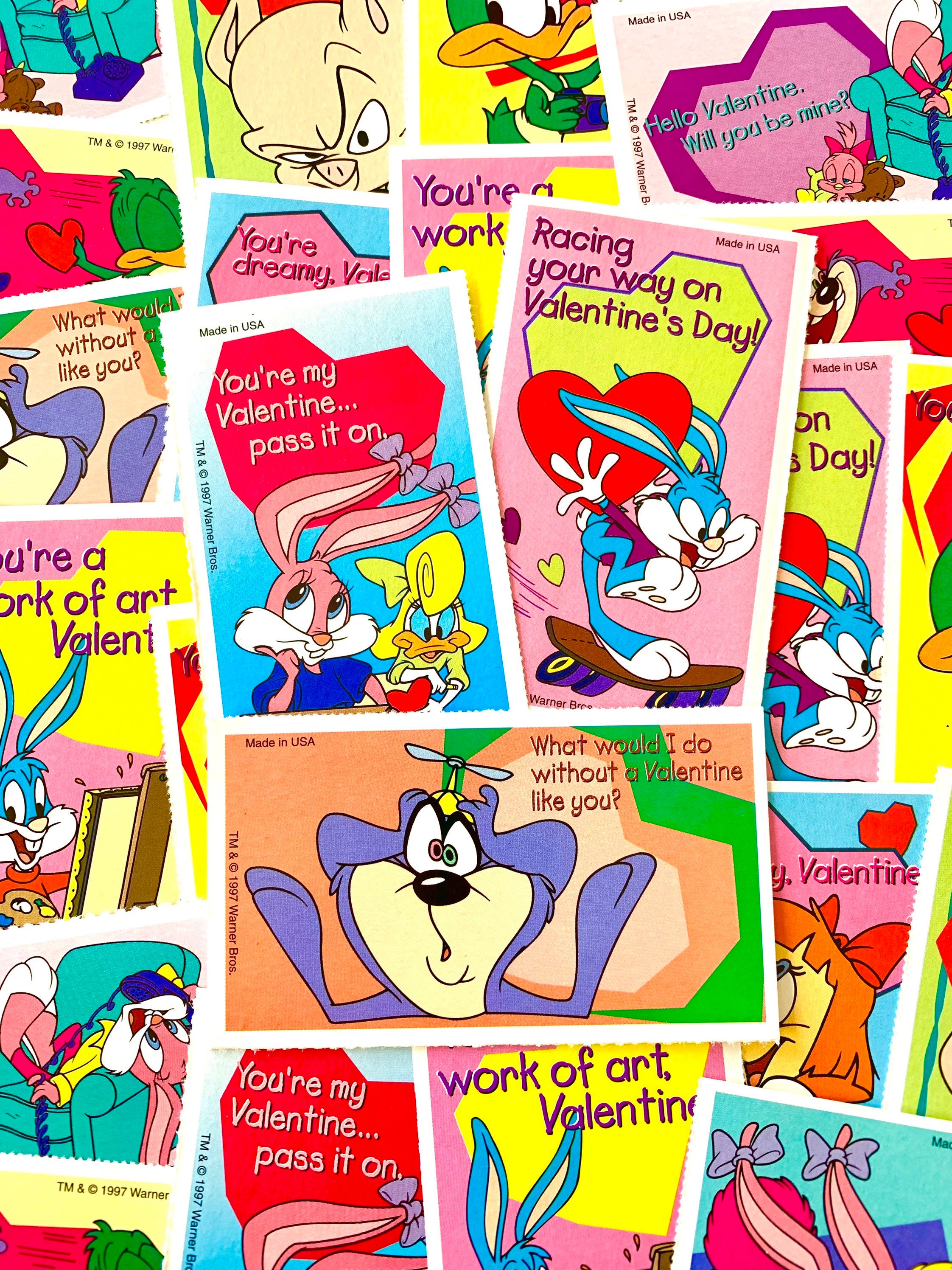 90's Mystery Tiny Toon Valentine's Day Card Packs - Etsy