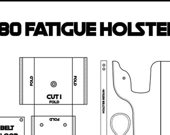 80 Fatigue Holster Rig Patterns - Digital Download