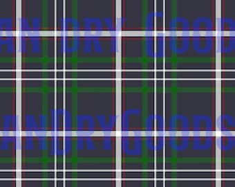 Jack Torrance Inspired Plaid Fabric - Print on Demand