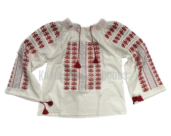 Limited Stock - Tunisia Blouse - Embroidered Peasant Blouse Marion Ravenwood Inspired