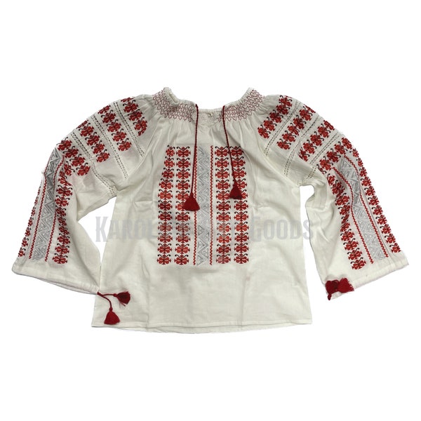 Tunisia Blouse - Marion Ravenwood Inspired Embroidered Peasant Blouse