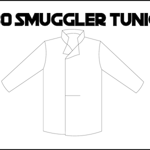 May include: A white long-sleeved tunic with a collar and a single pocket. The text '80 SMUGGLER TUNIC' is at the top of the image.