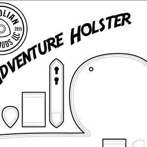 36 Adventure Holster - DIY Pattern - Holster Pattern - Printed
