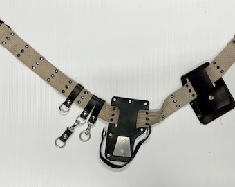 Ghostbusters 1984 Cosplay Belt: Custom Dyed & Weathered Cotton Web
