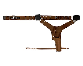 Smuggler Holster Belt Solo - ESB Configuration - Costume Cosplay