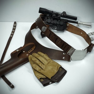 OT Han Solo Inspired Super Smuggler Belt Holster Rig - Cosplay Costume