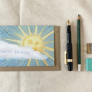 Verjaardagskaart, 'Sunny Birthday'