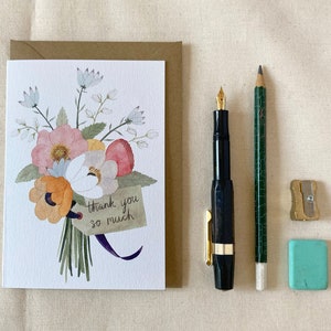 Cartão de agradecimento, 'Flores de agradecimento'