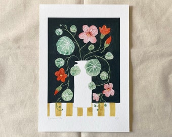 Giclée print, 'Nasturtiums'