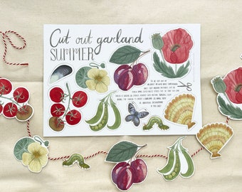 Summer garland cut-out